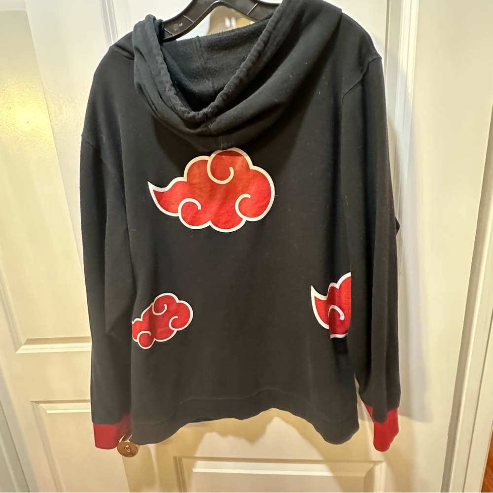 Vintage 2002 naruto viz akatsuki sasuke hoodie size XXL - Picture 5 of 10